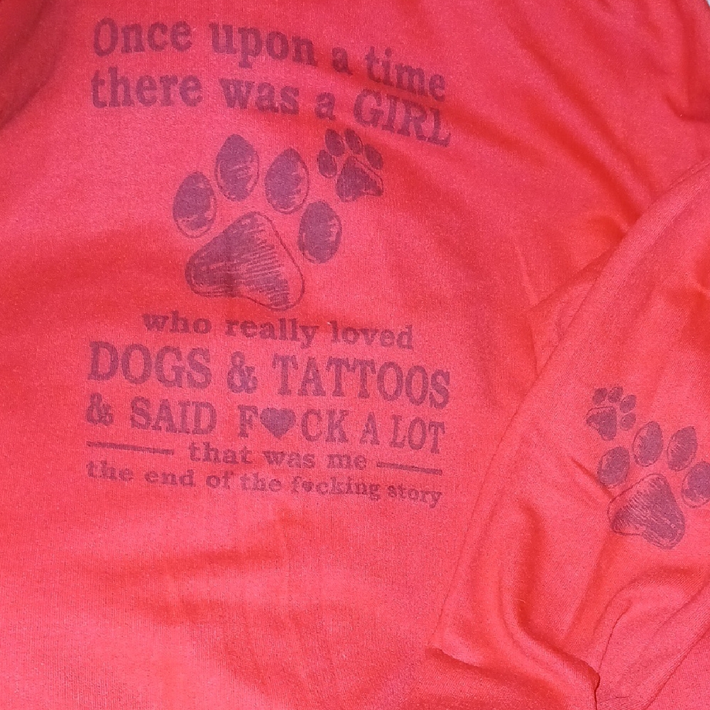 Fruit of the Loom Red Dog Lover's Tee